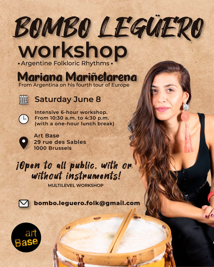 Stages,cours Bombo Legero Workshop Argentine Traditional Rhythms