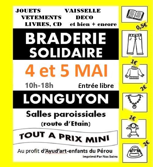 Loisirs Braderie solidaire