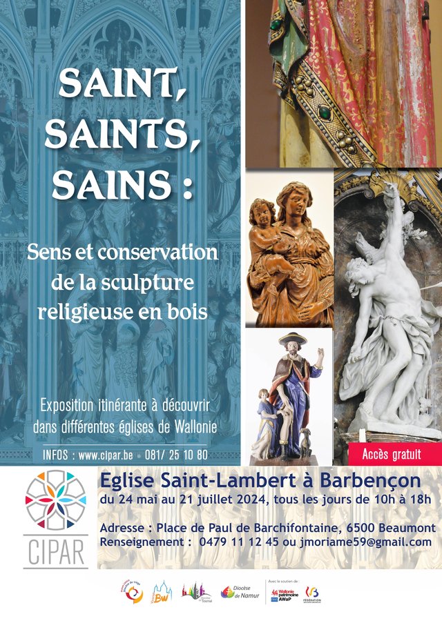Expositions Saint, Saints, Sains - Sens conservation la sculpture religieuse bois