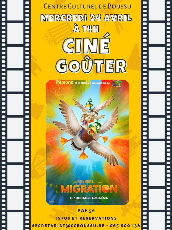 Spectacles Cin goter film Migration