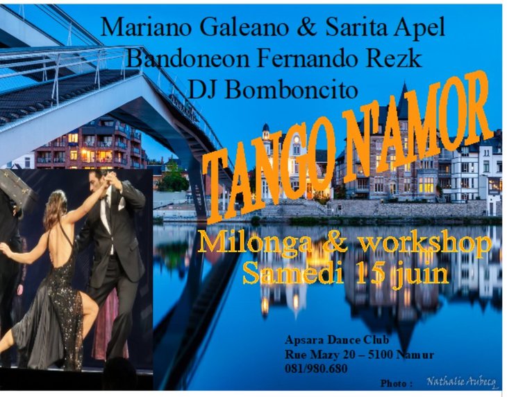 Stages,cours Milonga (tango argentin) WorkShop