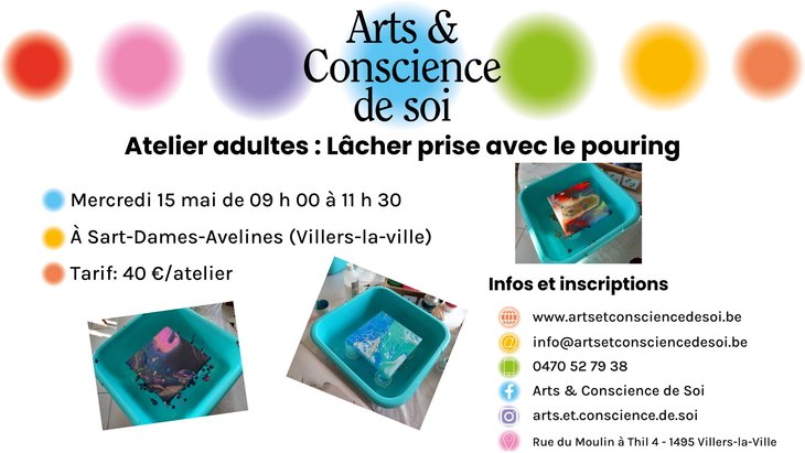 Stages,cours Atelier  Lcher prise avec pouring 