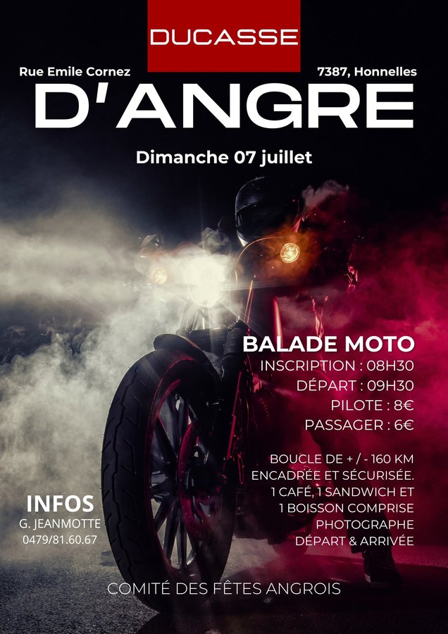 Loisirs Balade Moto (Ducasse D Angre)