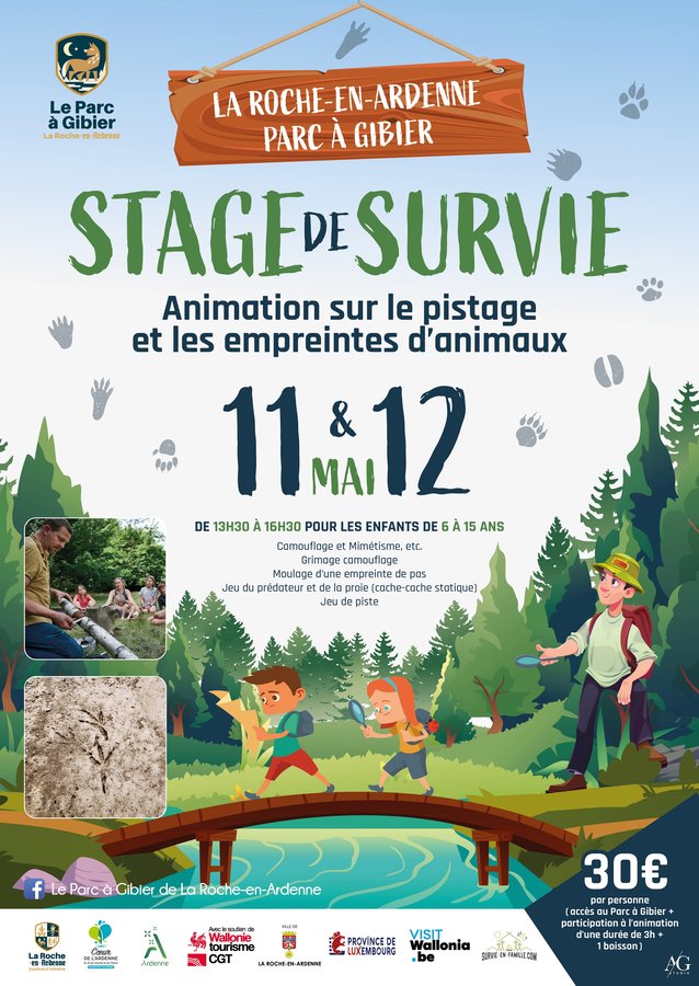 Stages,cours Stage survie Parc  Gibier