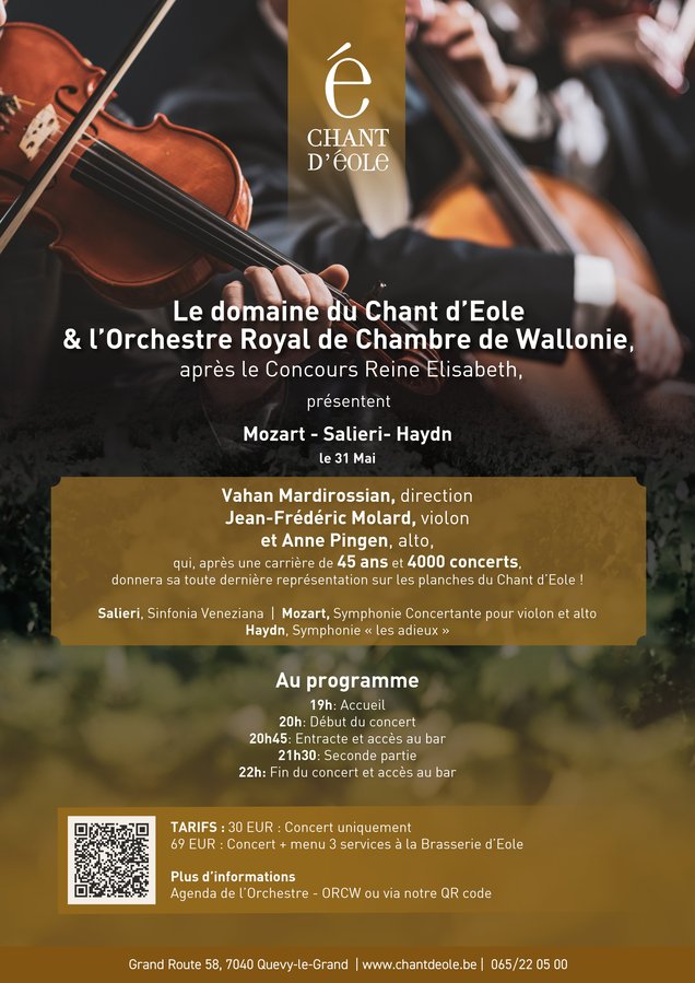 Concerts Concert l Orchestre Royal Chambre Wallonie