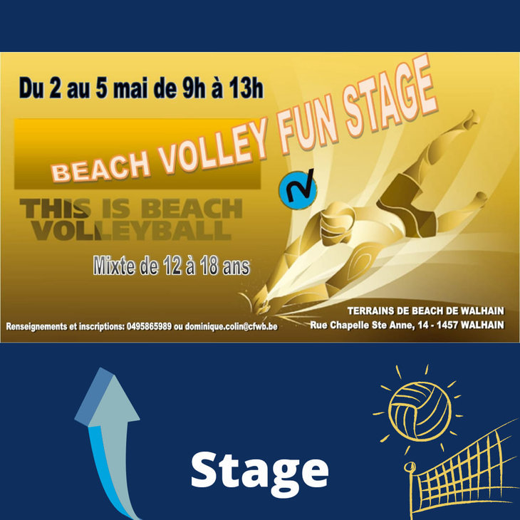 Stages,cours Stage beach volley  Walhain