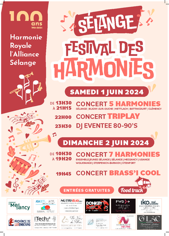 Concerts Festival harmonies 100 harmonie) Slange