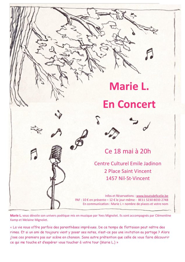 Concerts Marie L concert