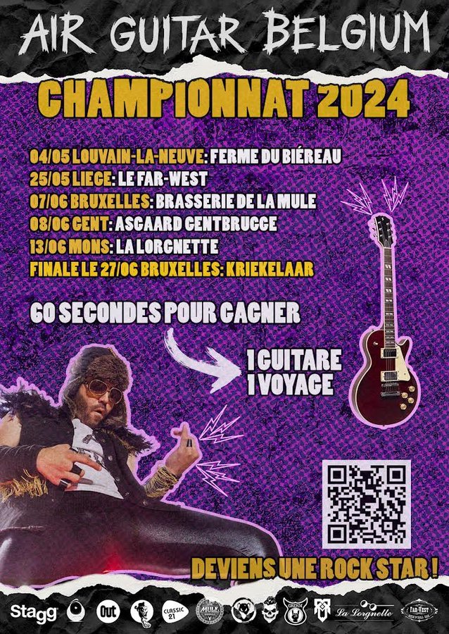 Concerts Championnat Air Guitar (Qualifications) + Guitar Kids