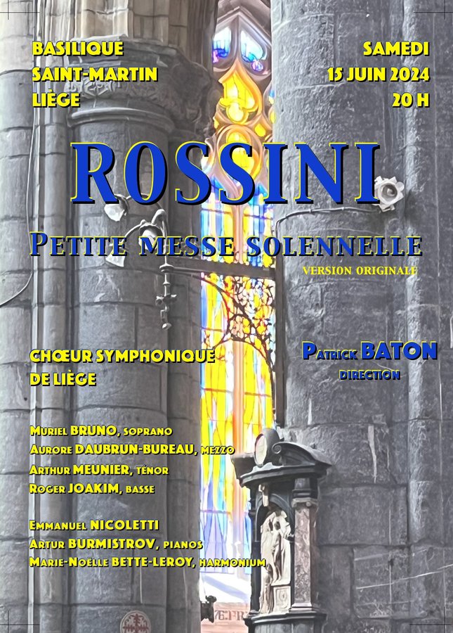 Concerts Rossini La Petite Messe Solennelle