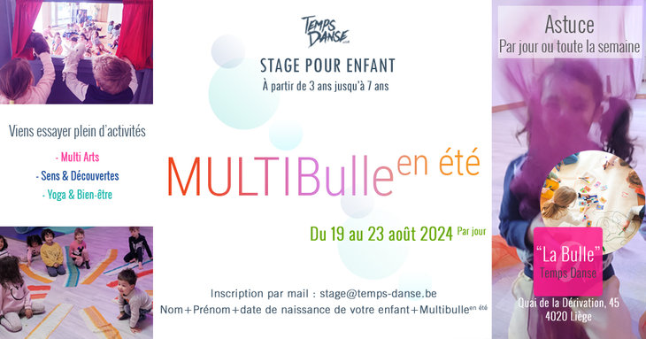 Stages,cours Stage  Multibulle t  Multi Arts  Sens & Dcouvertes  Yoga & Bien-tre
