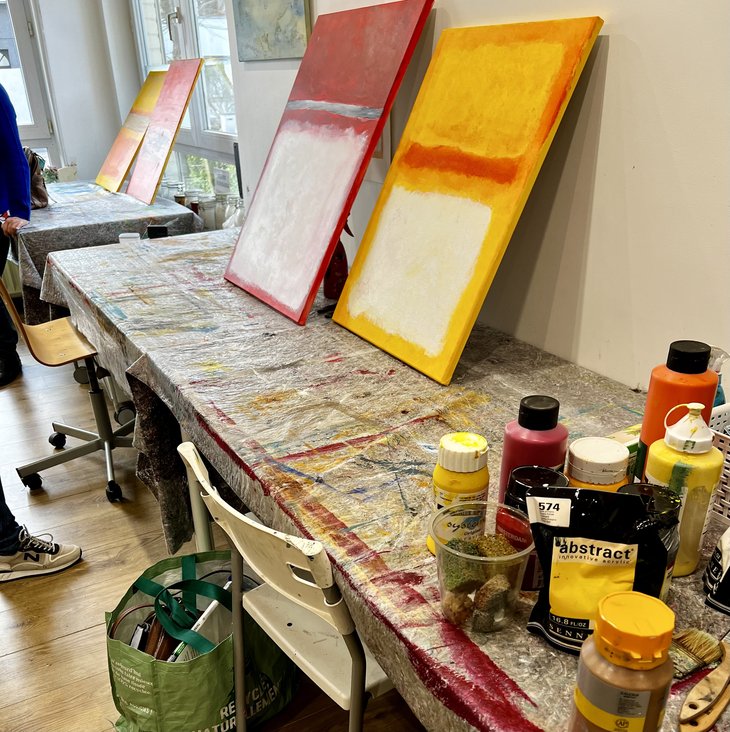 Stages,cours Workshop peinture abstraite la manire Rothko 