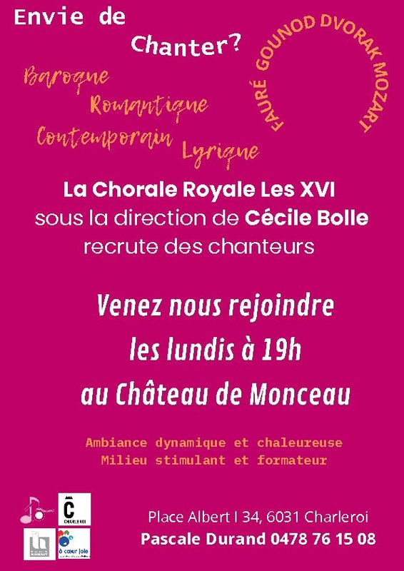 Stages,cours Chant Choral