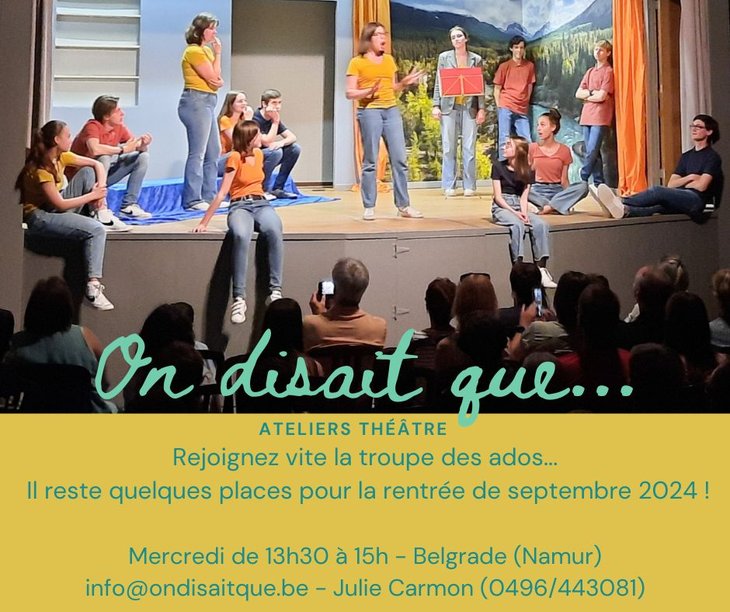 Stages,cours Atelier théâtre ados