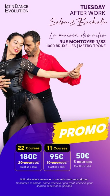 Stages,cours Afterwork Bachata & Salsa