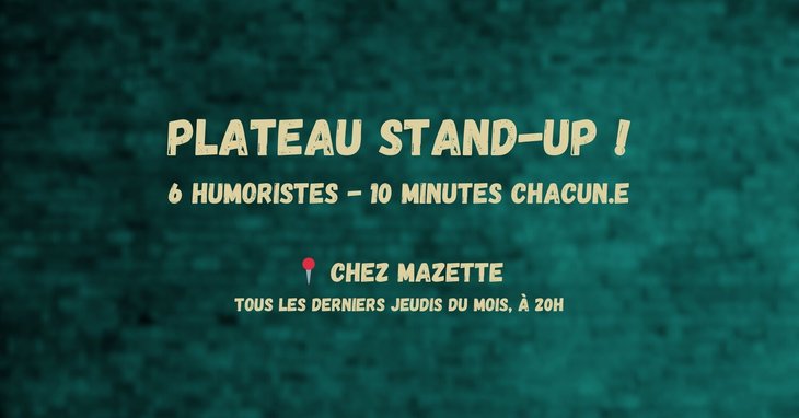 Spectacles Plateau Stand-up - Cour Miracles