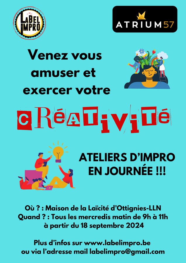Stages,cours Atelier d impro JournÉe pour exercer créativité