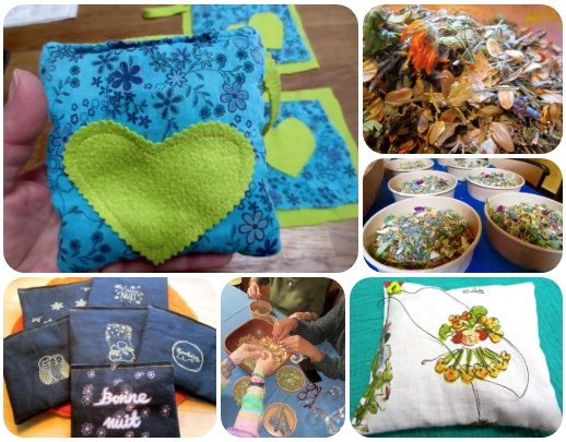 Stages,cours Coussin plantes médicinales Bonne Nuit »