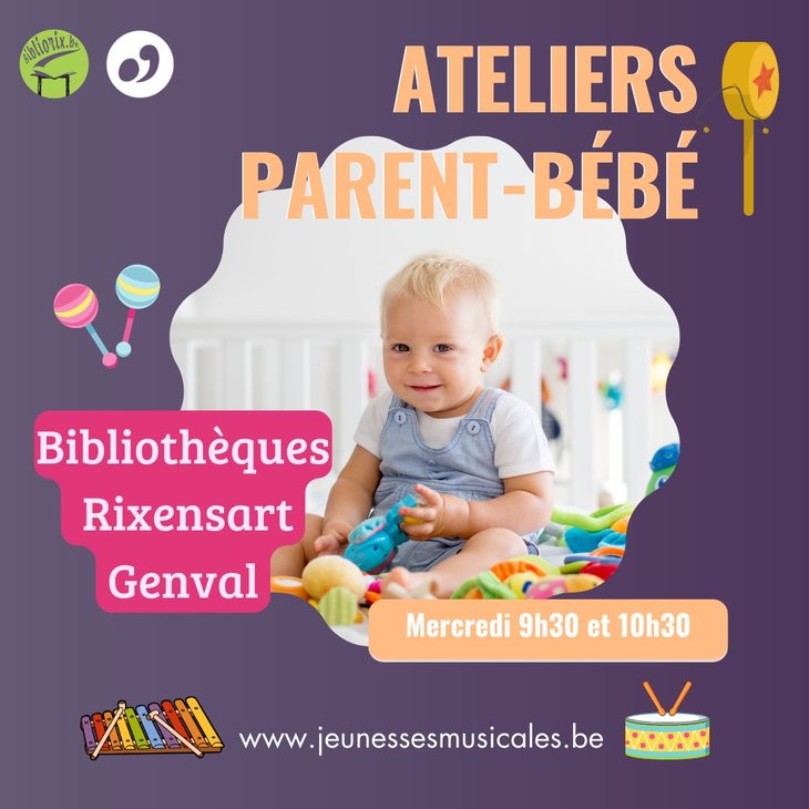 Stages,cours Ateliers musicaux Parent-bébé