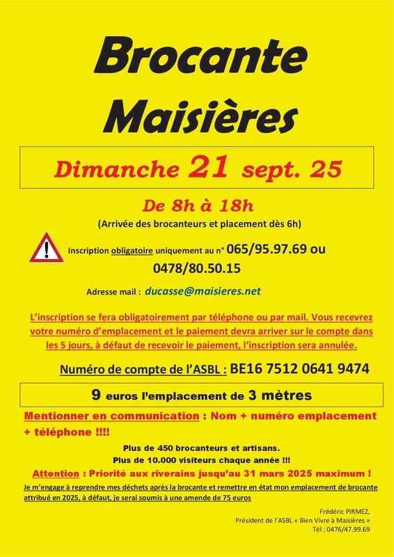  Brocante annuelle