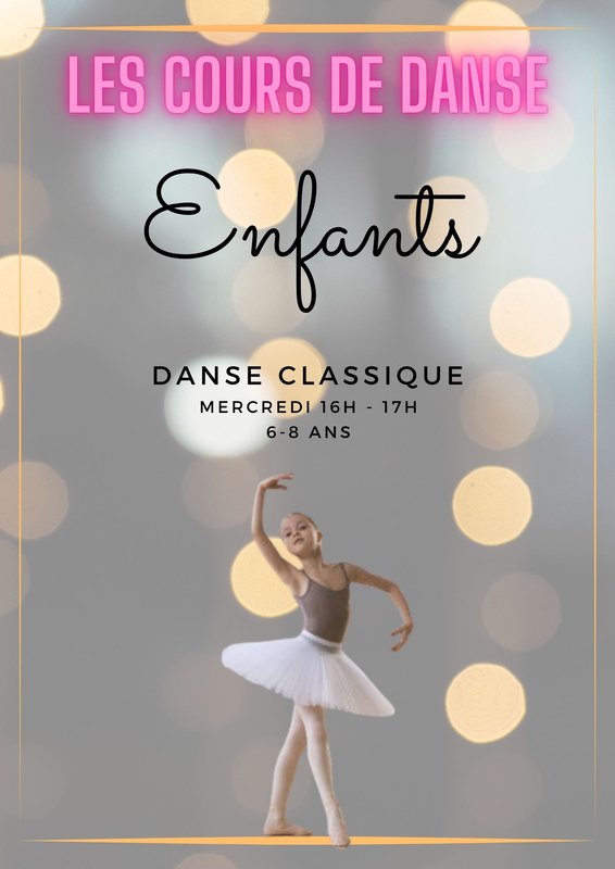 Stages,cours Cours danse classique enfants