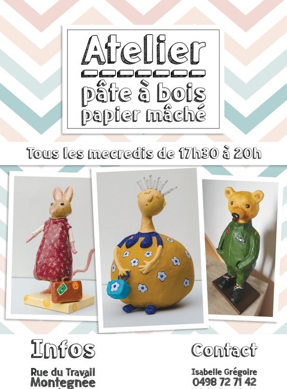 Stages,cours Atelier sculpture papier mâché
