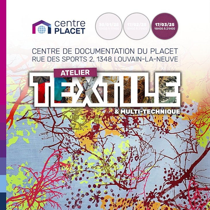Stages,cours Atelier textile multi-technique