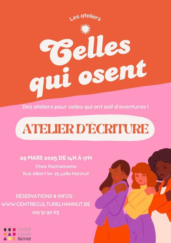 Stages,cours Atelier  Celles osent  - Paroles d crivaines (atelier d criture)