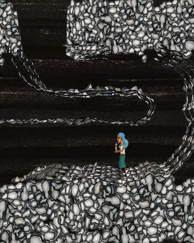 Expositions Le Gant Rocher Noir (The Giant Black Stone) - Expo solo Azarakhsh Farahani