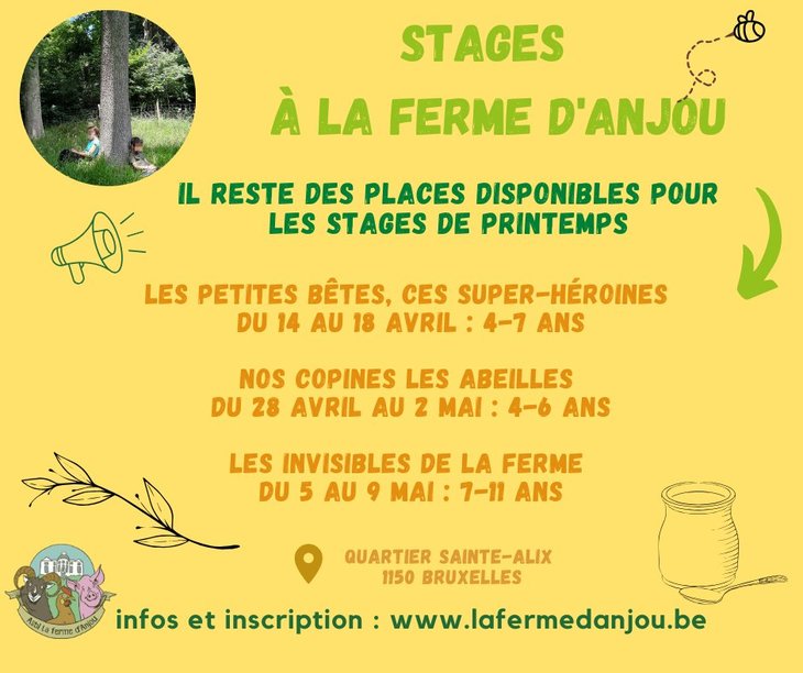 Stages,cours Stages Printemps  Ferme d Anjou
