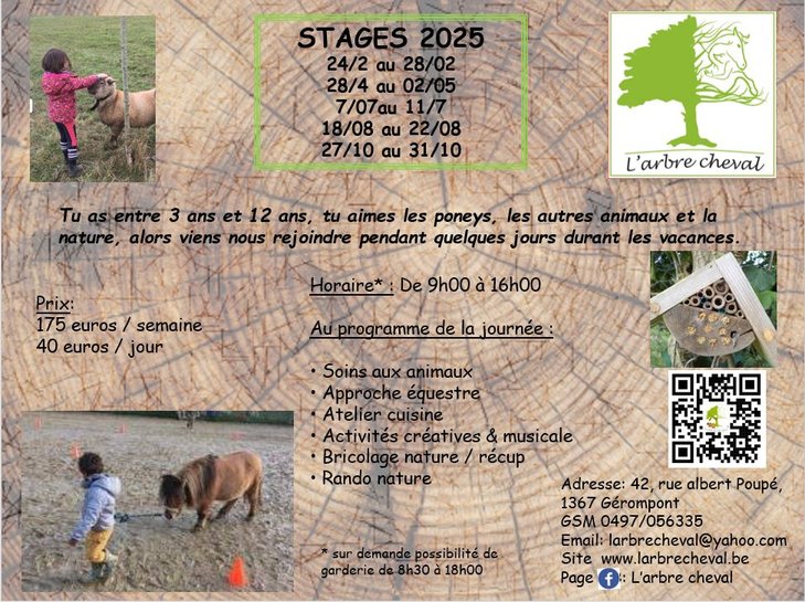 Stages,cours Stage enfants insertion microferme activités équestres