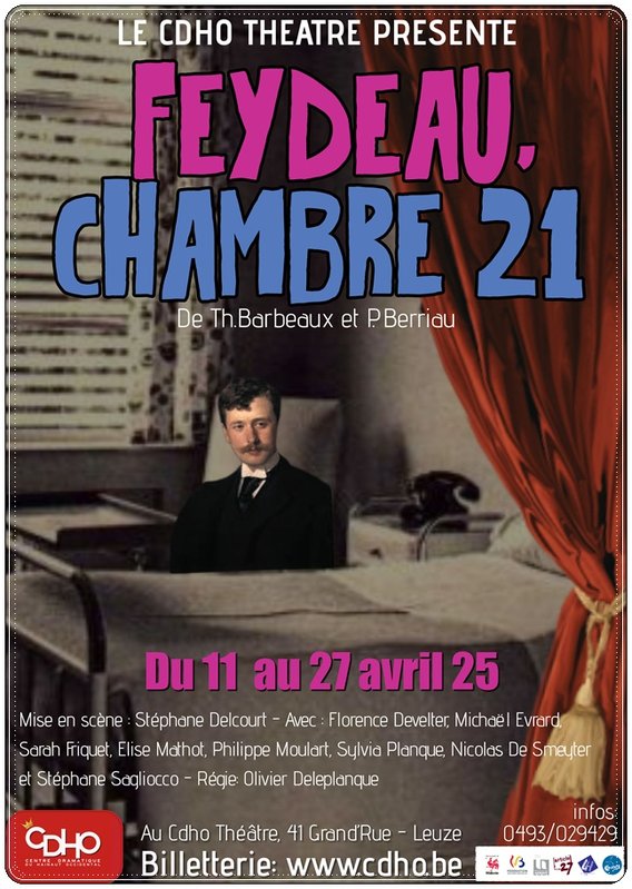 Spectacles Feydeau, chambre 21