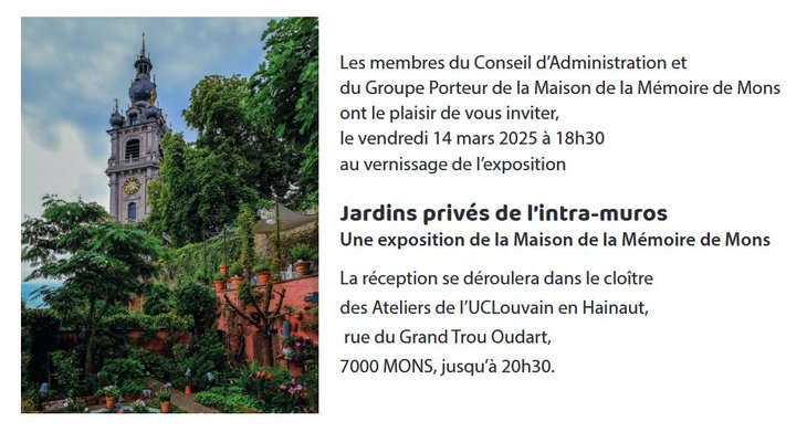 Expositions Jardins privs l intra-muros