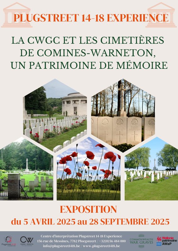 Expositions La Cwgc les cimetières Comines-Warneton, Patrimoine Mémoire