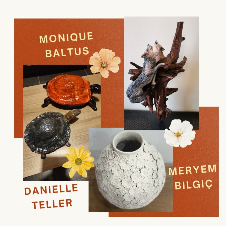Expositions Exposition collective : Monique Baltus Meryem Bilgiç Danielle Teller