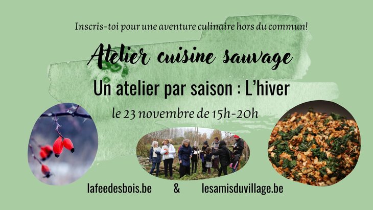 Stages,cours Atelier cuisine sauvage - l hiver