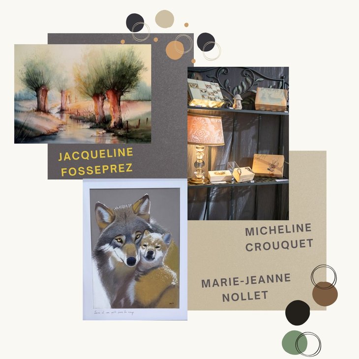 Expositions Co exposition : Micheline Crouquet - Marie-Jeanne Nollet - Jacqueline Fosseprez