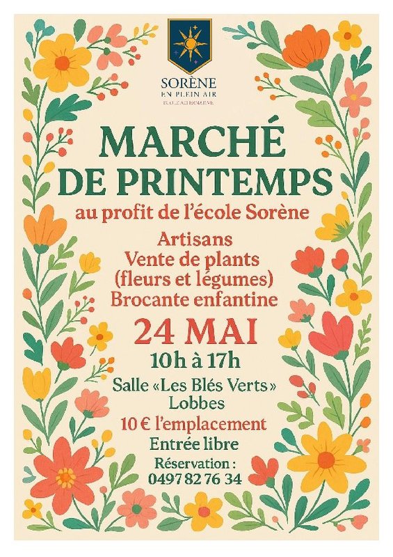 Loisirs March printemps brocante enfantine