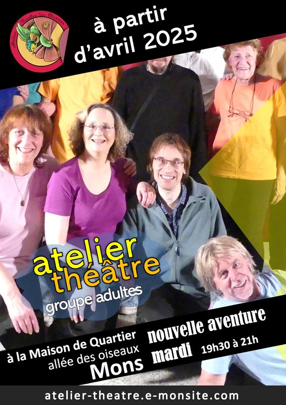 Stages,cours Atelier théâtre pour adultes