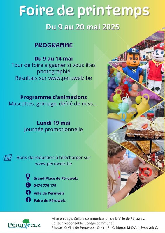 Loisirs Foire printemps Péruwelz
