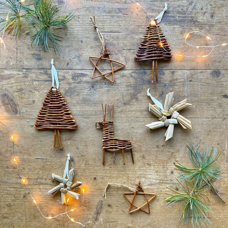 Stages,cours Ateliers 4 mains - Tressage végétal Noël