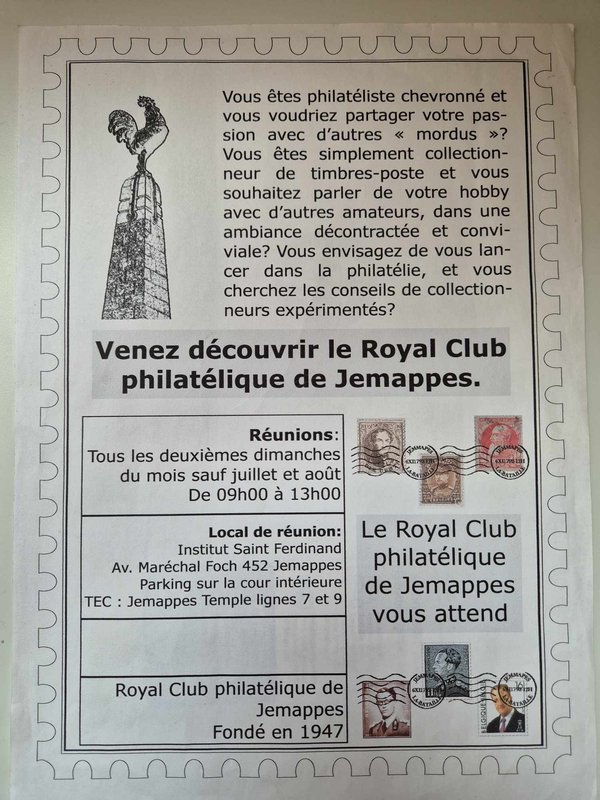 Loisirs Royal club philatélique