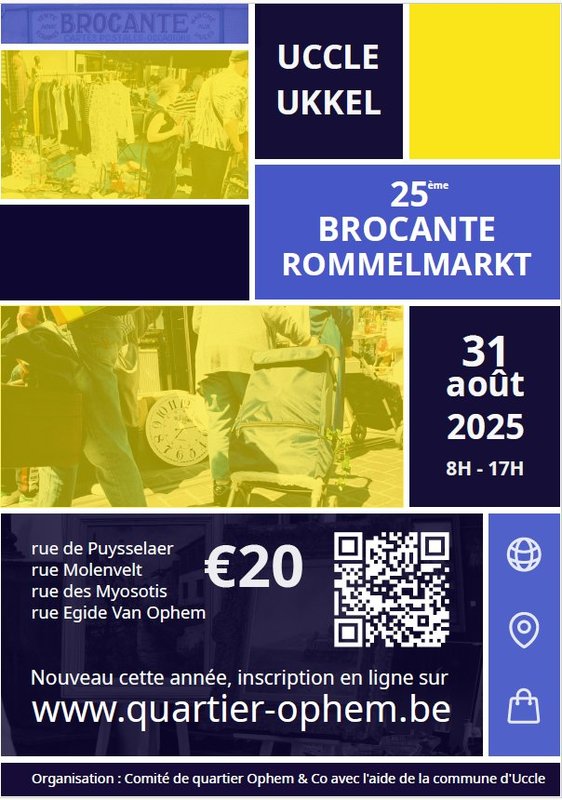 Brocante annuelle comité quartier Ophem & » avec activité robotique