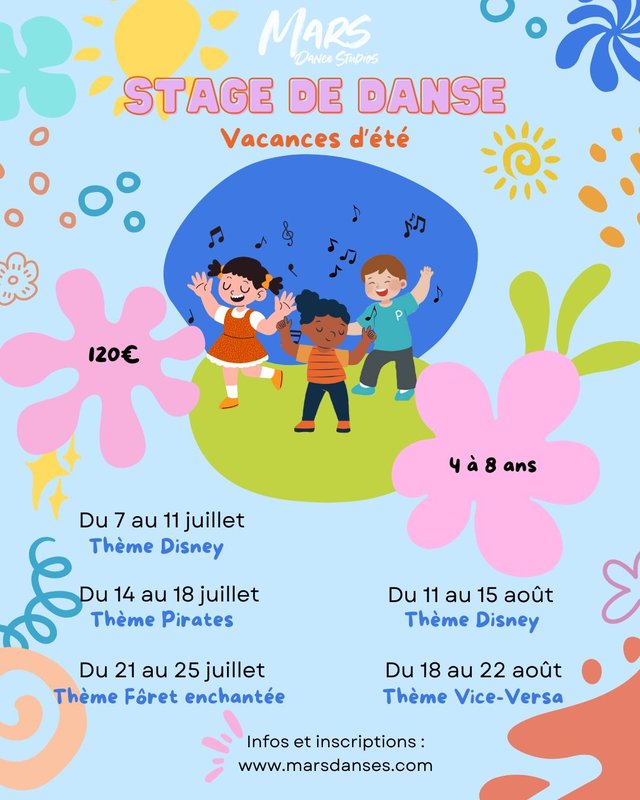 Stages,cours Stage danse d été
