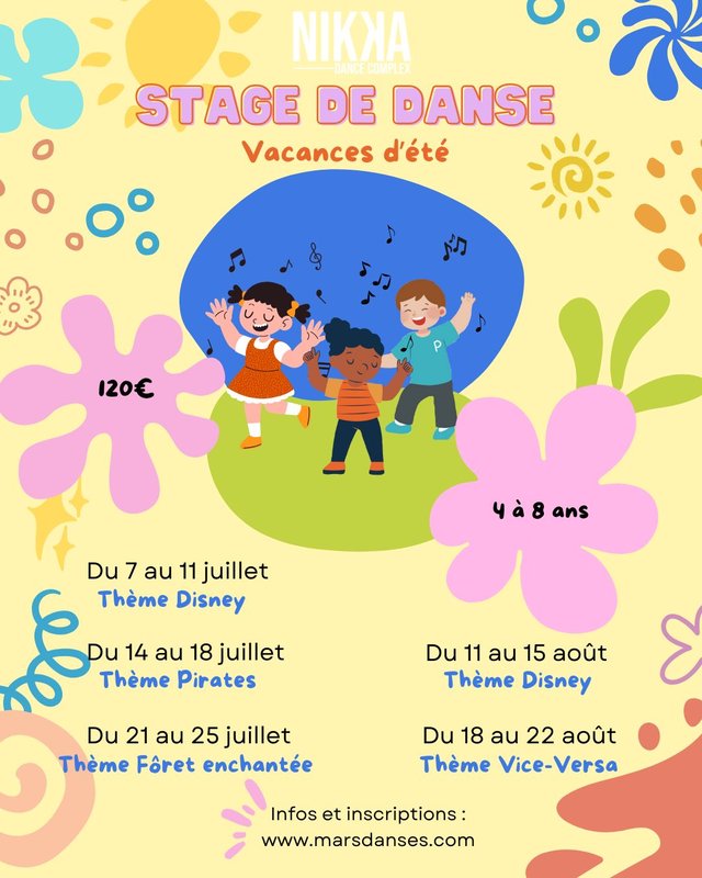 Stages,cours Stage danse d été