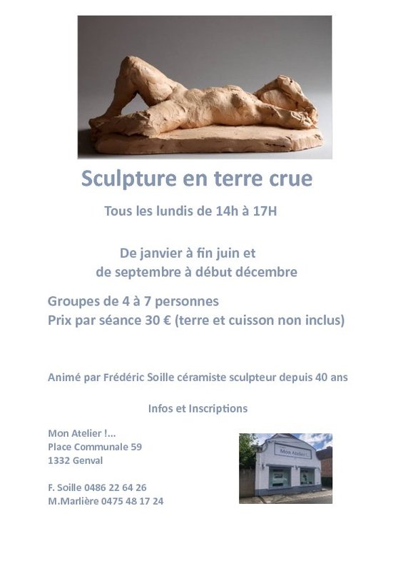 Stages,cours Sculpture terre crue