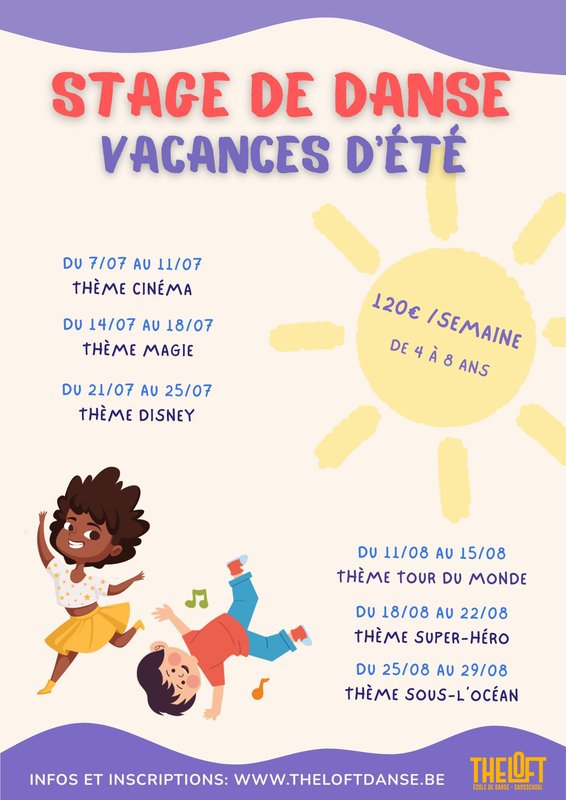 Stages,cours Stage danse pour enfants