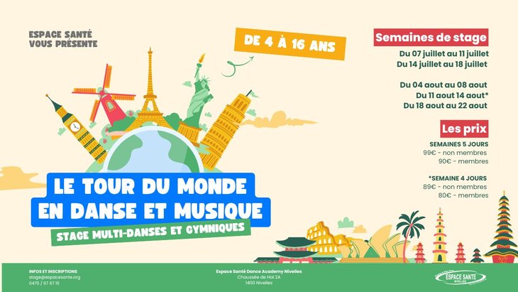 Stages,cours Stage multi danses gym