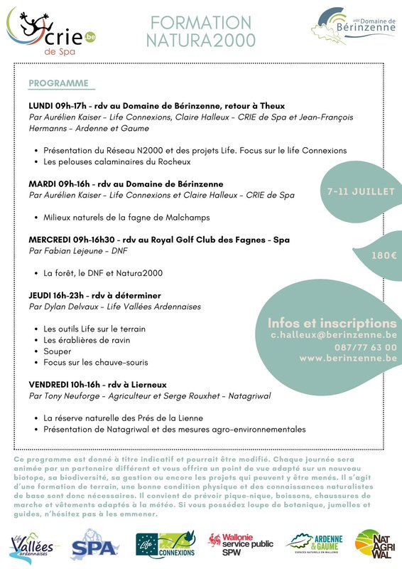 Stages,cours Formation Natura