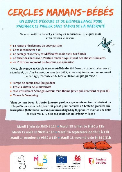 Stages,cours Cercle mamans-bébés